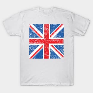 Distressed Union Flag Square T-Shirt